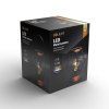 solight kovovy lampas so ziarovkou s micro led tepla biela 3xaa 20cm