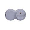 solight rozbocovac 2x 10a biely sivy