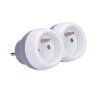 solight rozbocovac 2x 10a biely sivy