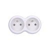 solight rozbocovac 2x 10a biely sivy