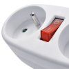 solight rozbocovac 2 x 10a biely vypinac
