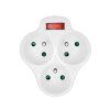 solight rozbocovac 3 x 10a biely vypinac