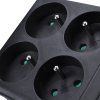 solight rozbocovac 4 x 10a cierny