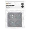 solight rozbocovac 4 x 10a cierny