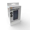 solight usb nabijaci adapter 1x usb 2400ma ac 230v cierny