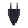 solight zastrcka plocha priama ip20 cierna