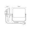vonkajsi biely led reflektor 20w 4000k lf7122