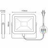 led hq reflektor 10w 4000k wh lf2121