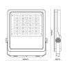 vonkajsi led reflektor profi plus 150w 5000k lf4026s