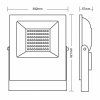 vonkajsi led reflektor profi plus 200w 5000k bk lf4027n