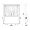 vonkajsi led reflektor profi plus 300w 5000k lf4028s