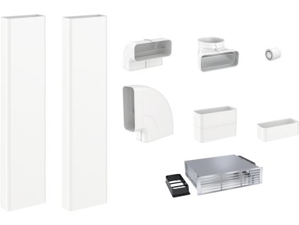 MIELE Sada plochého odtahového potrubí, cirkulace, pro KMDA 7272/7473/7676/7876