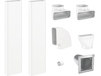 MIELE Sada plochého odtahového potrubí, odtah, pro KMDA 7272/7473/7676/7876