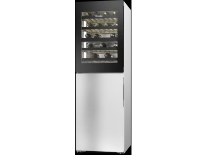 KWNS 4784 DE Nerez CleanSteel  Volně stojící vinotéka s mrazničkou