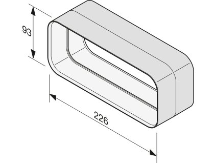 Spojka pro ploché odtahové potrubí