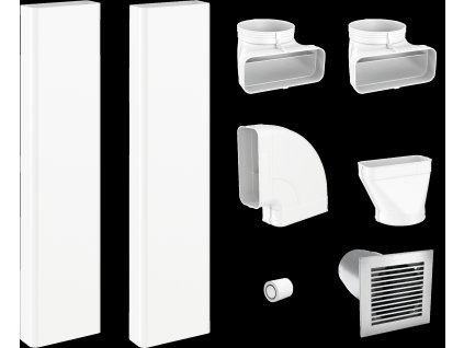 Sada plochého odtahového potrubí, odtah, pro KMDA 7272-1 / 7473-1 / 7676-1 / 7876-1