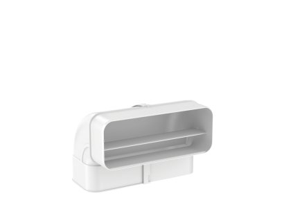 Oblouk plochého odtahového potrubí  DFK-BVK 90