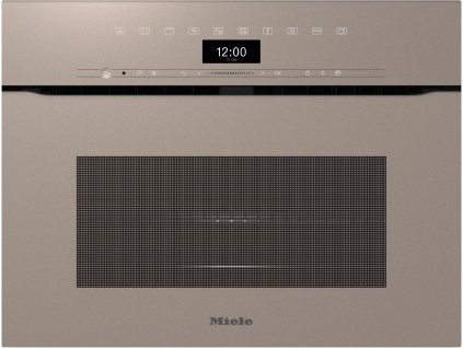 H 7440 BMX Perleťová béžová  Kompaktní pečicí trouba s mikrovlnou bez rukojeti