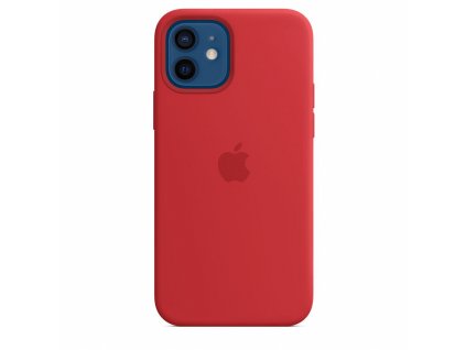 Apple iPhone 12/12 Pro Silicone Case with MagSafe - (PRODUCT)RED