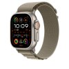 Apple Watch Ultra2 Cellular, 49mm Titanium Case w Olive Alpine Loop - Small