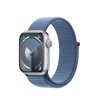 Apple Watch S9 GPS 41mm Silver Alu Case w Winter Blue Sport Loop