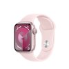 Apple Watch S9 GPS 41mm Pink Alu Case w Light Pink Sport Band - M/L