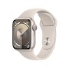 Apple Watch S9 GPS 45mm Starlight Alu Case w Starlight Sport Band - S/M