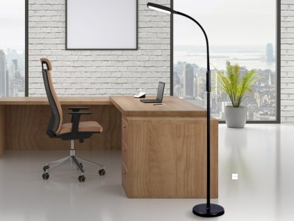 LED lampa XENIA 12W stmívatelná s časovačem ( stůl / zem / klip ) - DL4306/B
