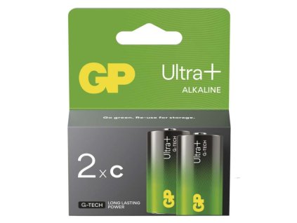 Alkalická baterie GP Ultra Plus C (LR14), 2 ks