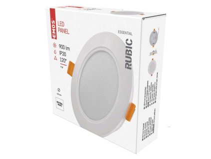 LED vestavné svítidlo RUBIC, kruhové, 9W neutrální bílá