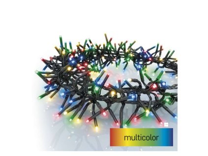 LED vánoční řetěz – ježek, 7,2 m, venkovní i vnitřní, multicolor, programy
