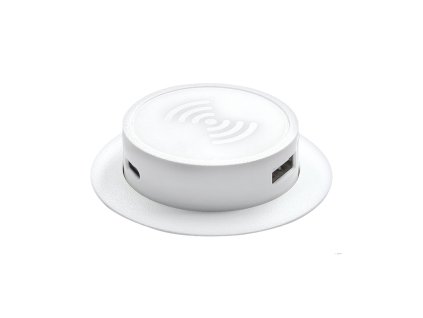 Solight bezdrátová 15W + USB A+C 20W PD výsuvná nabíječka, bílá (Bezdrátové nabíjení Ano)