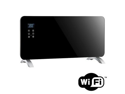 Solight horkovzdušný konvektor sklokeramický 2000W, WiFi, LCD, nastavitelný termostat, časovač (Připojení WiFi Ano)