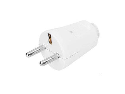 Solight zástrčka přímá, IP20, bílá