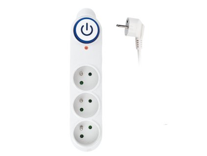 Solight přepěťová ochrana, 3 zásuvky, 1,5m, bílá (Bezdrátové nabíjení Ne)