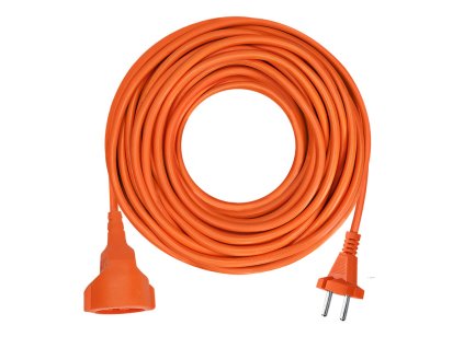 Solight 1z pohyblivý přívod - spojka, 10m, 2 x 1,5mm2, oranžová