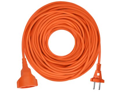 Solight 1z pohyblivý přívod - spojka, 25m, 2 x 1,5mm2, oranžová