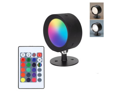 Solight LED nabíjecí RGB světlo, dálkový ovladač, Li-Ion, USB-C