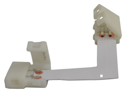 Solight propojovací pravoúhlý konektor pro LED pásy, 10mm zacvakávací konektor na obou stranách, 1ks, sáček