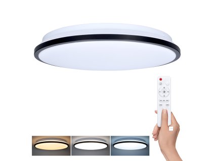Solight LED osvětlení s dálkovým ovladačem Jamil, 48W, 3360lm, 40cm, změna chromatičnosti, stmívatelné