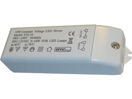 Zdroj - LED driver 12V DC/10W ETL10