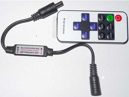 Dálkové ovládání RF 433MHz 12V/6A pro LED pásky, přijímač+vysílač