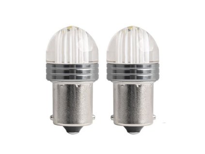 LED žárovka STANDARD P21W 9SMD 12V Čirá bílá Blister (2 ks)