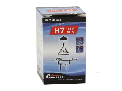 Žárovka halogen H7 12V/55W, Compass, patice PX26D