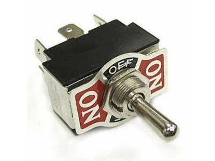 Přepínač páčkový KN3(C)-223AP, (ON)-OFF-(ON) 2pol.250V/10A
