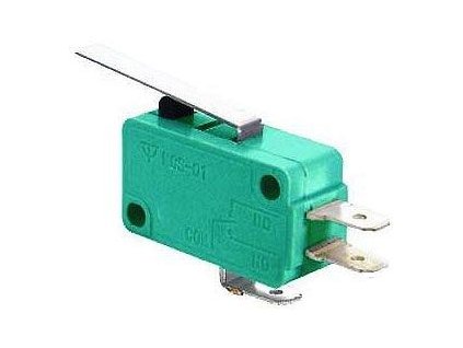 Mikrospínač MSW-02, ON-(ON) 1pol.250V/10A s páčkou