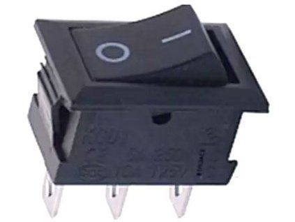 Přepínač kolébkový KCD11-102, ON-ON 1pol.250V/1A submini