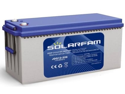 Pb akumulátor Solarfam JDG12-200Ah VRLA GEL 12V/200Ah trakční