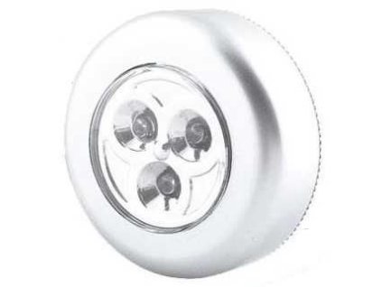 Svítilna LED 3x - stříbrná, napájení 3xAAA