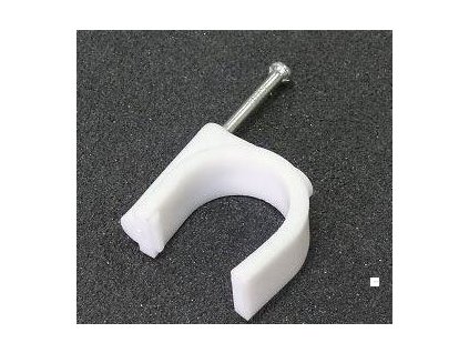 Kabelová příchytka 20mm bílá